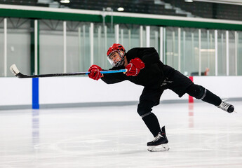 hockey player in action