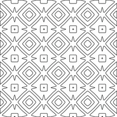 Geometric vector pattern with Black and white colors. abstract ornament for wallpapers and backgrounds.