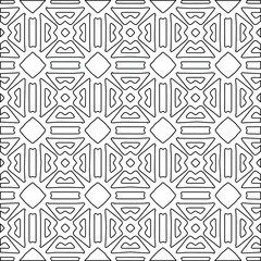 Geometric vector pattern with Black and white colors. abstract ornament for wallpapers and backgrounds.