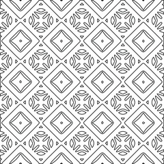 Geometric vector pattern with Black and white colors. abstract ornament for wallpapers and backgrounds.