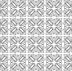 Geometric vector pattern with Black and white colors. abstract ornament for wallpapers and backgrounds.