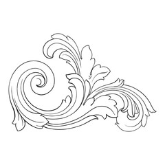 Fototapeta premium Vintage floral ornament. decorative vector frames and borders.