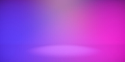 Abstract colorful neon pink and purple gradient with lighting, blank empty space for your copy or design, background for presentation display.