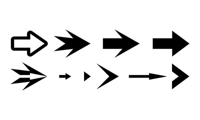 Set of black vector arrow.arrow vector illustration and colection.arrows vector icon.