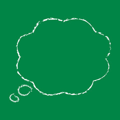 吹き出しイラスト、アイコン（手描きチョーク風）