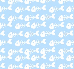 Obraz premium seamless pattern with fishes