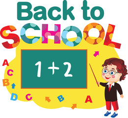 Student at the blackboard.