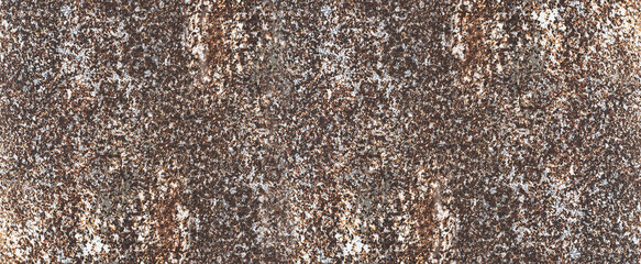 Wide banner. Rust texture. Rust texture. Brown abstract rough textured background.