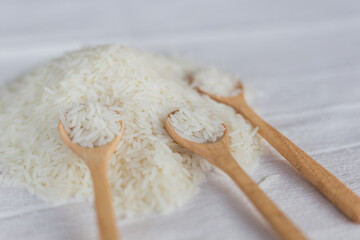 Fototapeta na wymiar Jasmine Rice The best rice in the world