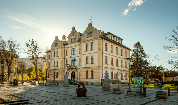 Town hall in Ustron, Poland