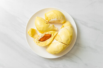 Durian riped and fresh ,durian peel