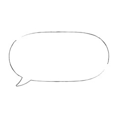吹き出しイラスト、アイコン（手描きボールペン風）