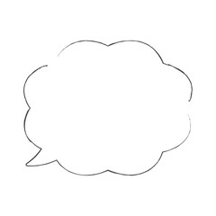 吹き出しイラスト、アイコン（手描きボールペン風）