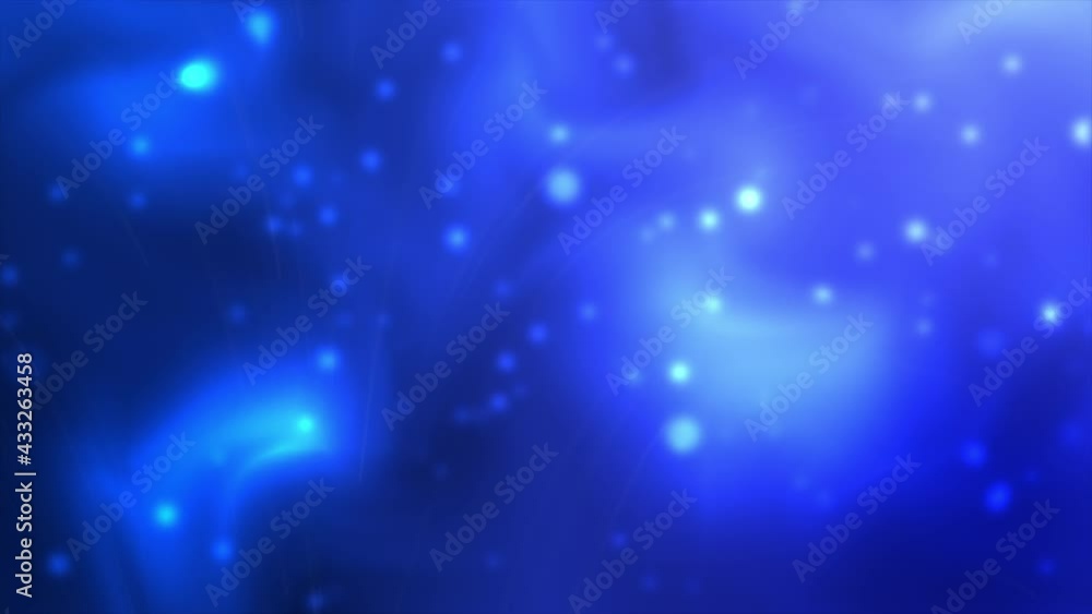 Sticker blue space floating particles background with white lines