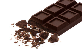 Broken chocolate bar