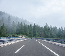 Fototapeta premium The road in the mountains.