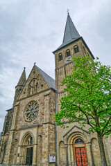 Fototapeta na wymiar Kirche in der historischen Altstadt von Mettmann