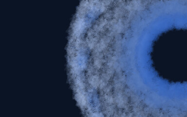 Fototapeta premium Abstract Blue and White Iris Cloud