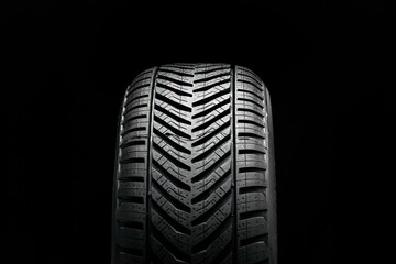 summer directional tires, wheel tread front view