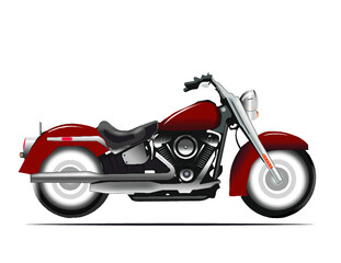 Moto estilo Harley (editable) para uso personal o para empresas. 