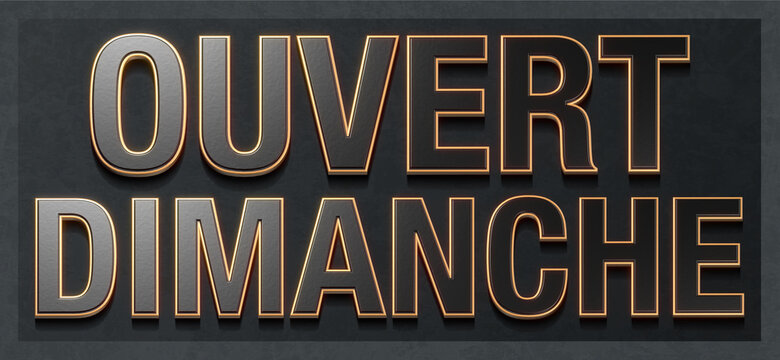 ouvert dimanche class fond noir