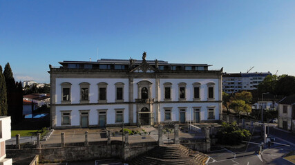 Viseu, Portugal - May 8, 2021: The magnificent Pousada de Viseu.Built on the site of the 19th century Sao Teotonio Hospital.