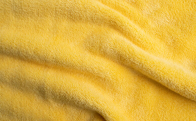 yellow fabric texture background, abstract, closeup texture of cloth