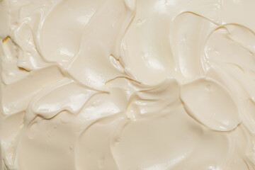 White whipped cream texture.