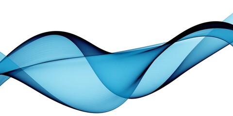 Simple Neon Blue Wave Minimal Modern Elegant Abstract Background
