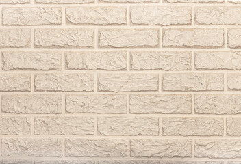 Brick wall. White brick wall background. Brick. Pattern of white tiles