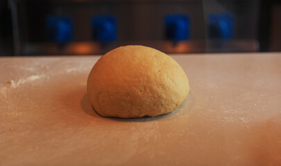 handmade fresh pasta making process. close up