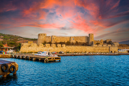 The Castle of Bozcaada Island in Turkey 