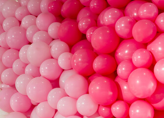 Background of a set of colored balloons