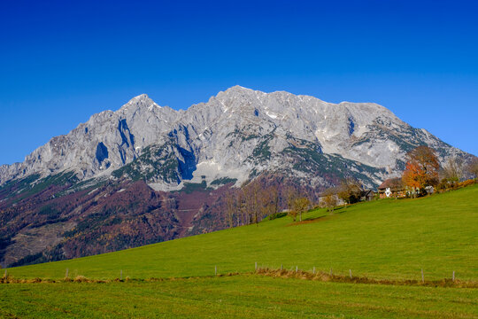 Grimming mountain on sunny day