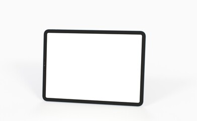 Tablet pc  computer with blank screen 3d