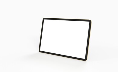 Tablet pc  computer with blank screen 3d - obrazy, fototapety, plakaty