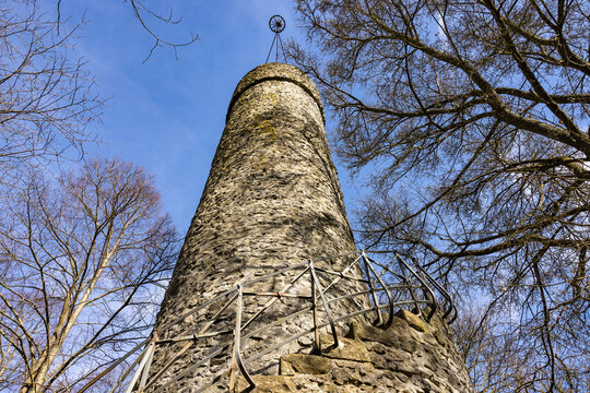 Germany, Hesse, Zierenberg, Schreckenbergturm observation tower