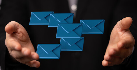 Email Inbox Electronic Communication Graphics Concept