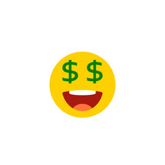 Money emoji icon. Clipart image isolated on white background