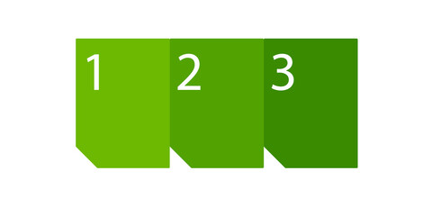 Phase 1 2 3 design. Clipart image