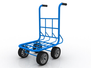 3d rendering Shopping Cart illustration