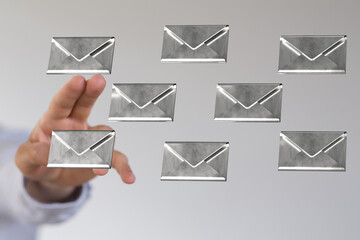 Network Communications with email symbol.