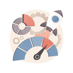 Startup accelerator abstract concept vector illustration.