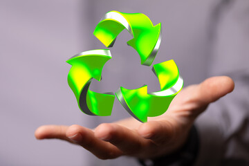 Concept of recycling - 3d rendering eco