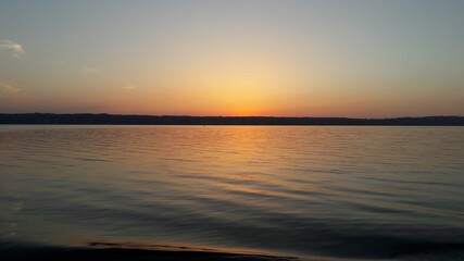 sunset over the sea