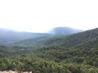 view of the mountains