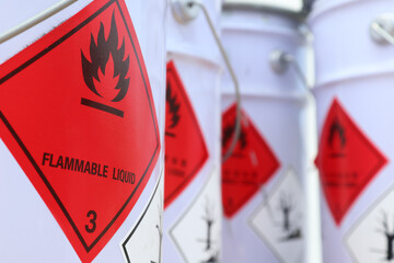 Flammable liquid symbol - obrazy, fototapety, plakaty