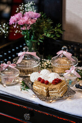 natural with red berries on a plate