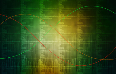 2d rendering Stock market online business concept. business Graph 
