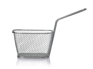 Empty stainless steel wire chip serving basket